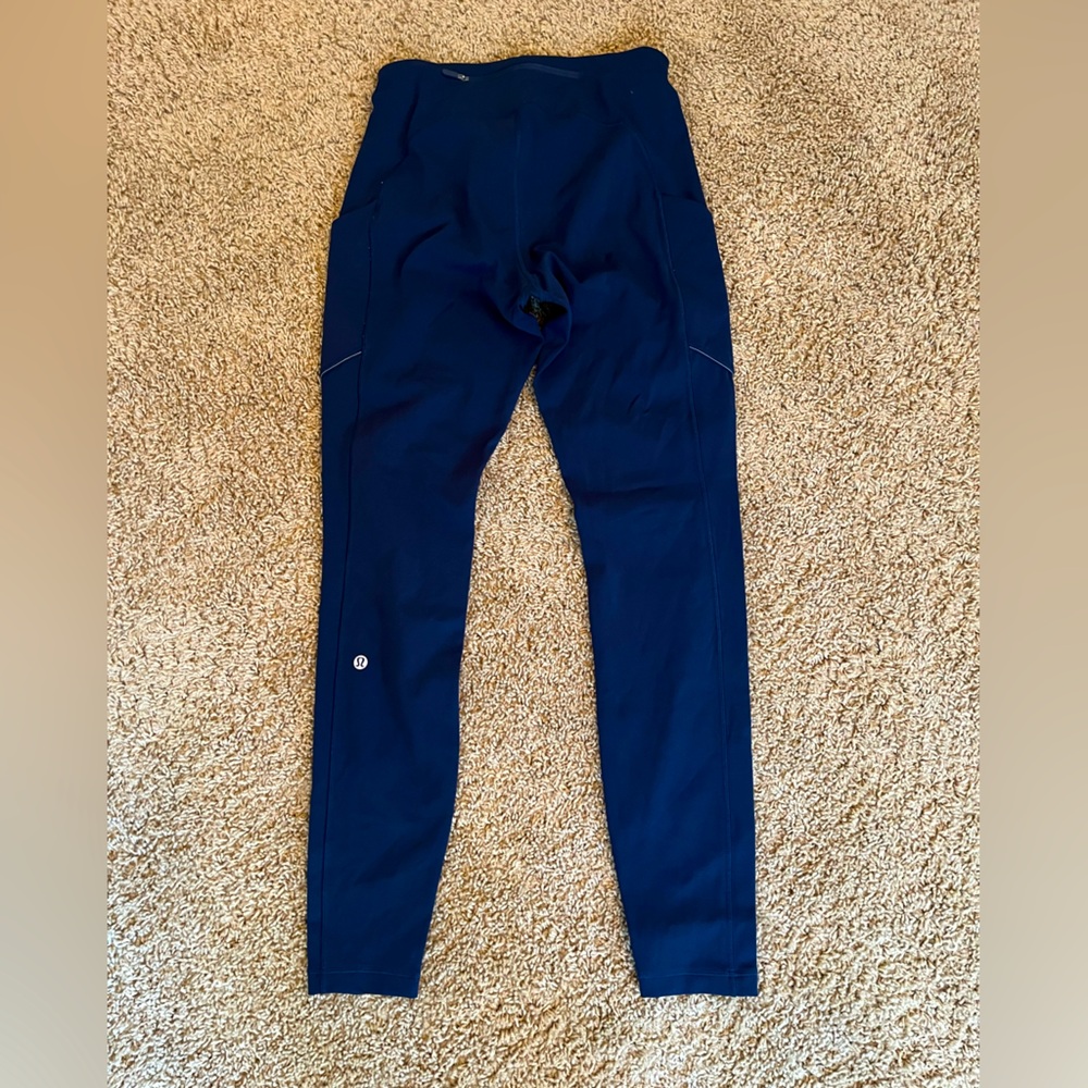 Lululemon navy pace running tights/leggings